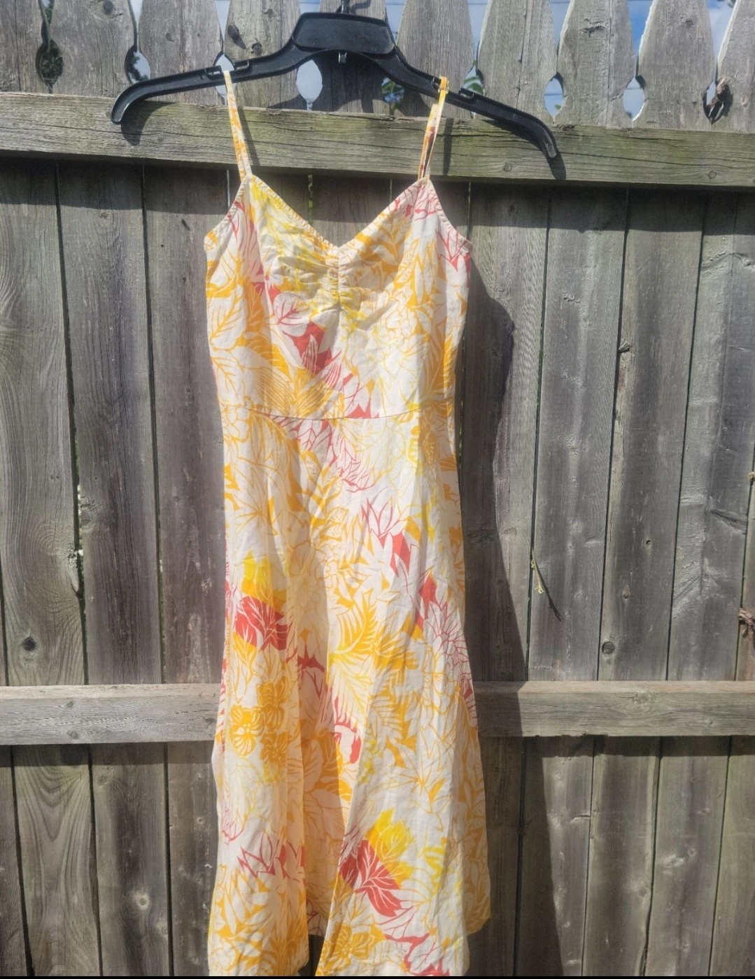 White Floral Print Sundress