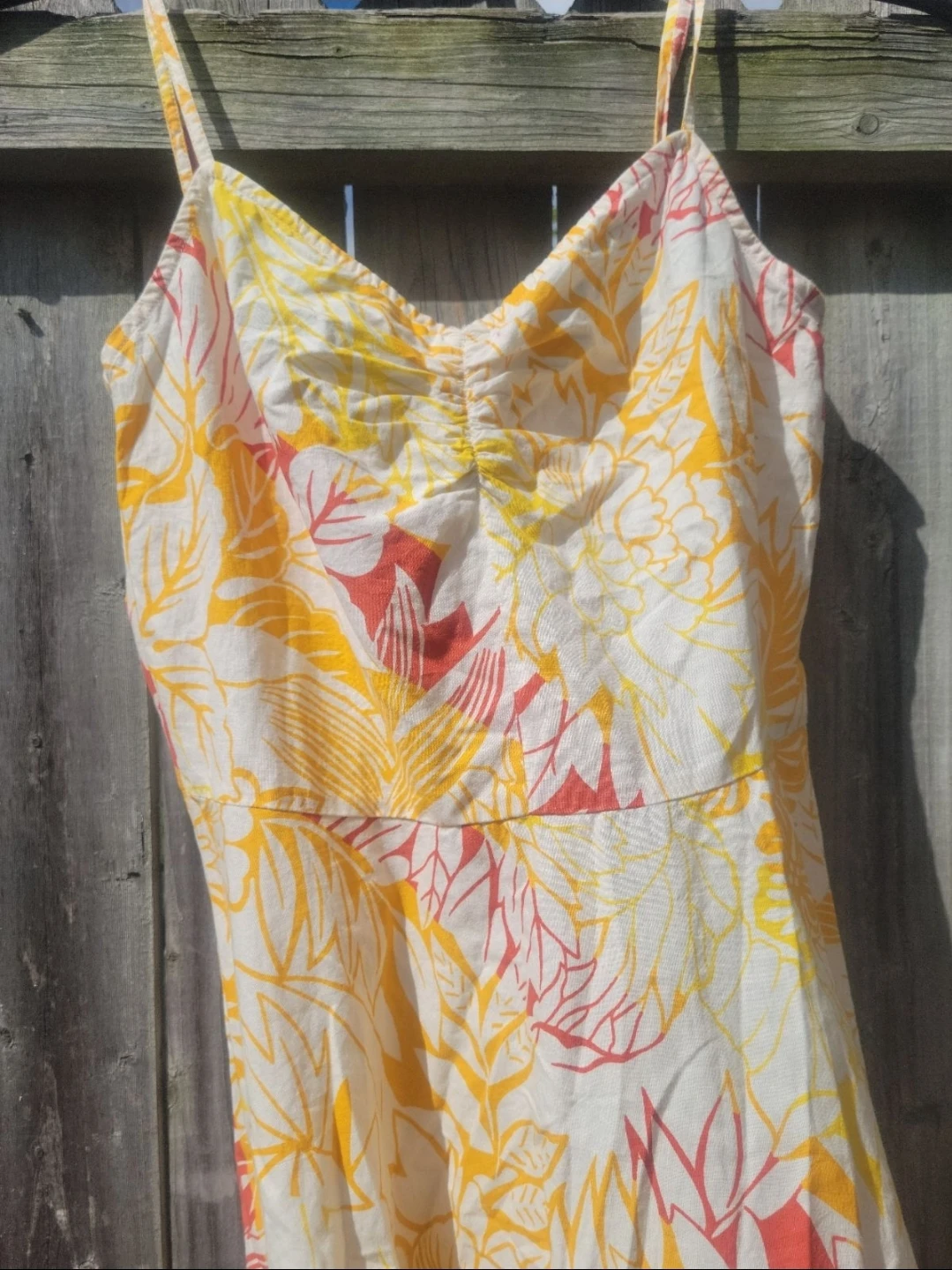 White Floral Print Sundress - photo 2