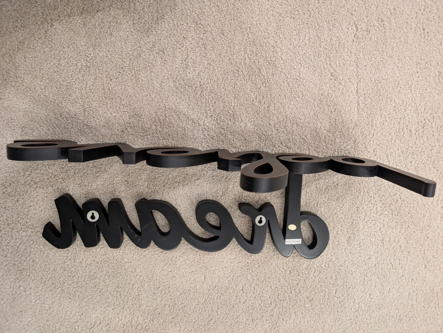Dream +  Believe Wood Wall Art Set - photo 2