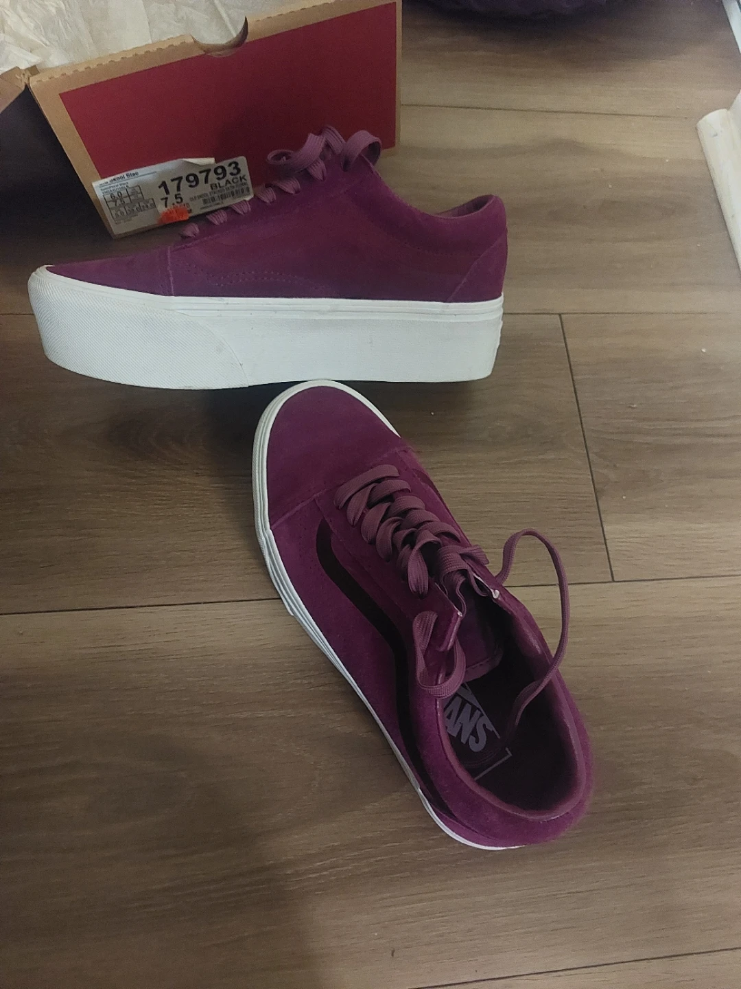 Vans Old Skool Platform Sneakers Size 7.5 - photo 3