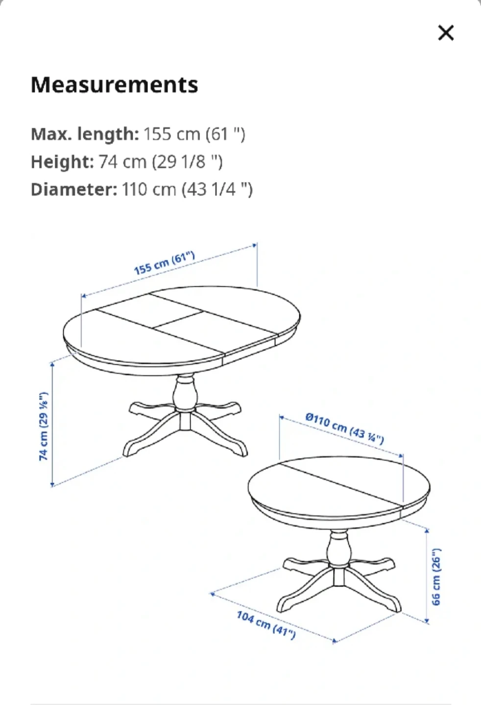 IKEA INGATORP Table - Extendable to 61" - photo 4
