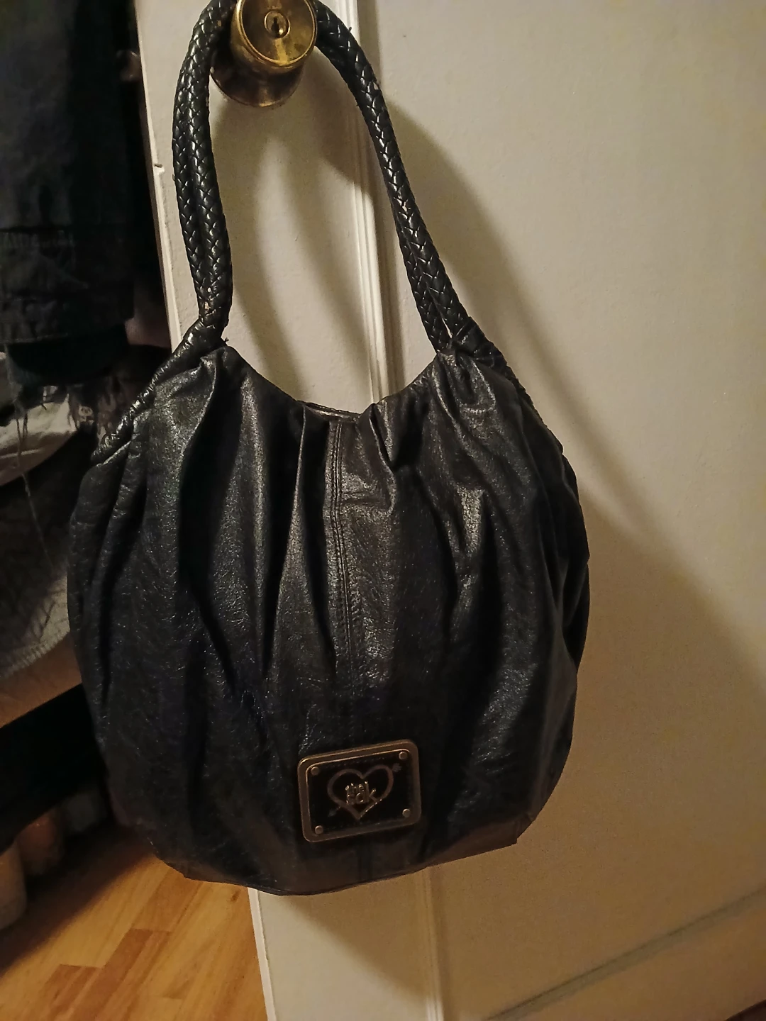The Sak Black Leather Hobo Purse