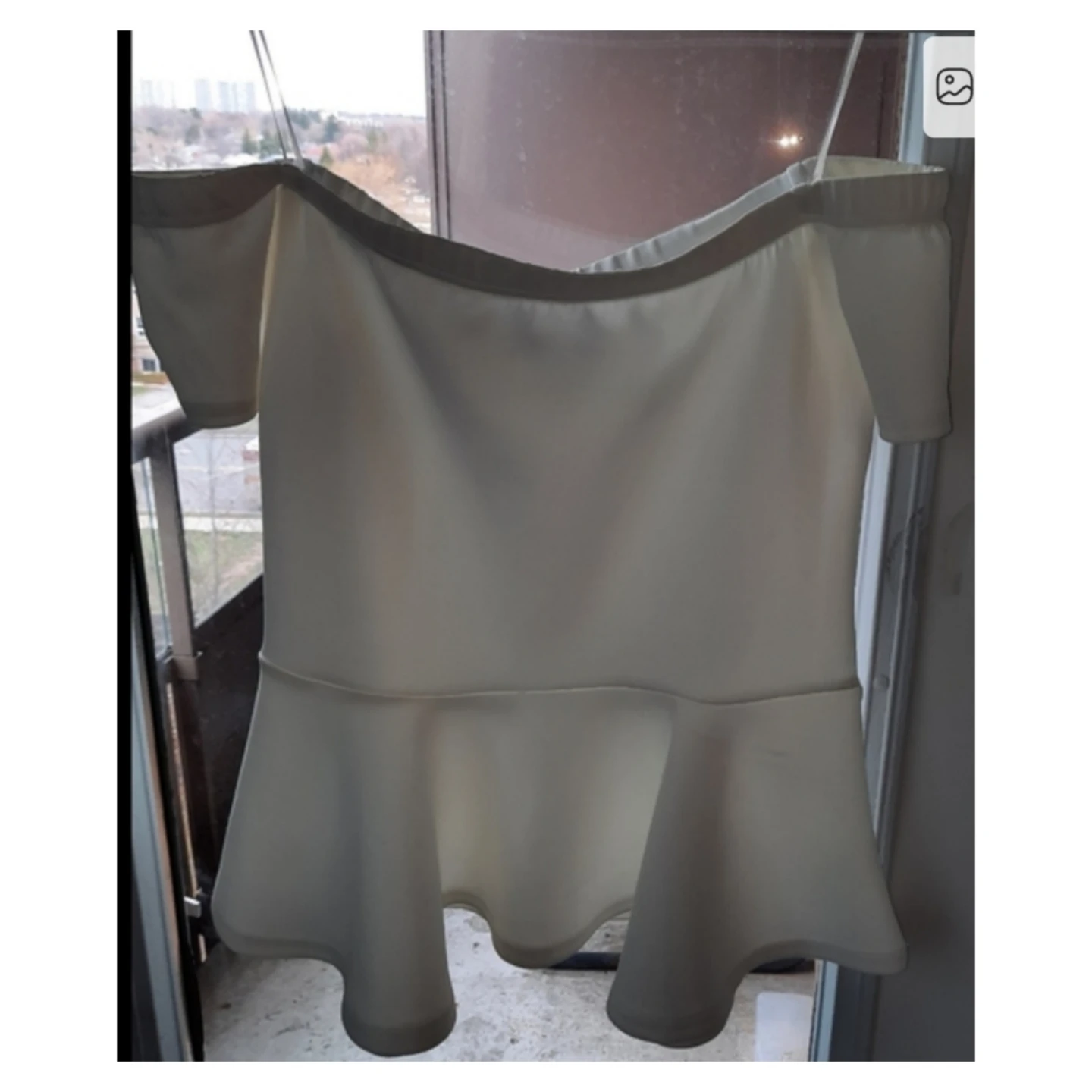 White Off-the-Shoulder  Top