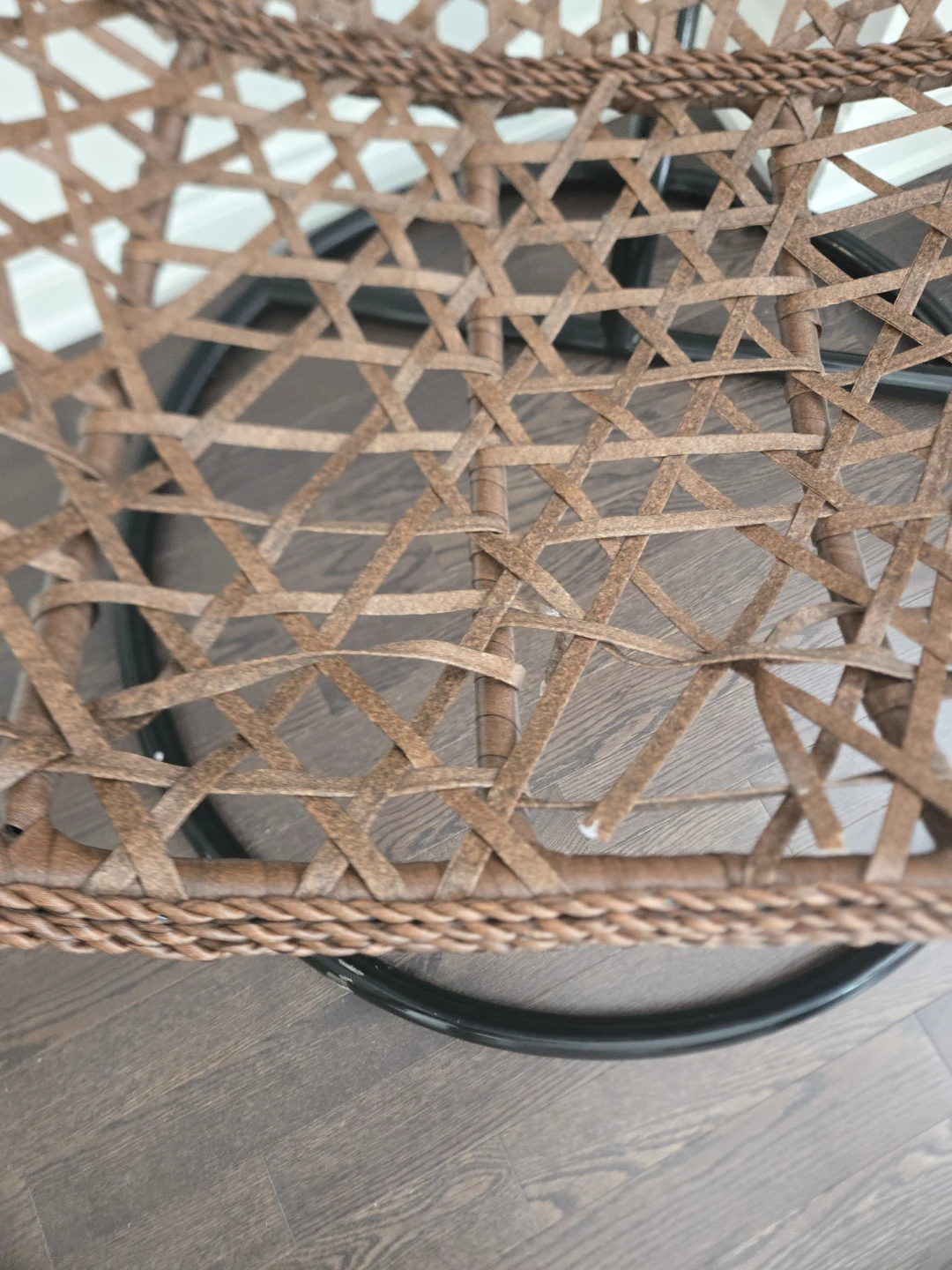 Brown Woven Hanging Chair - photo 2