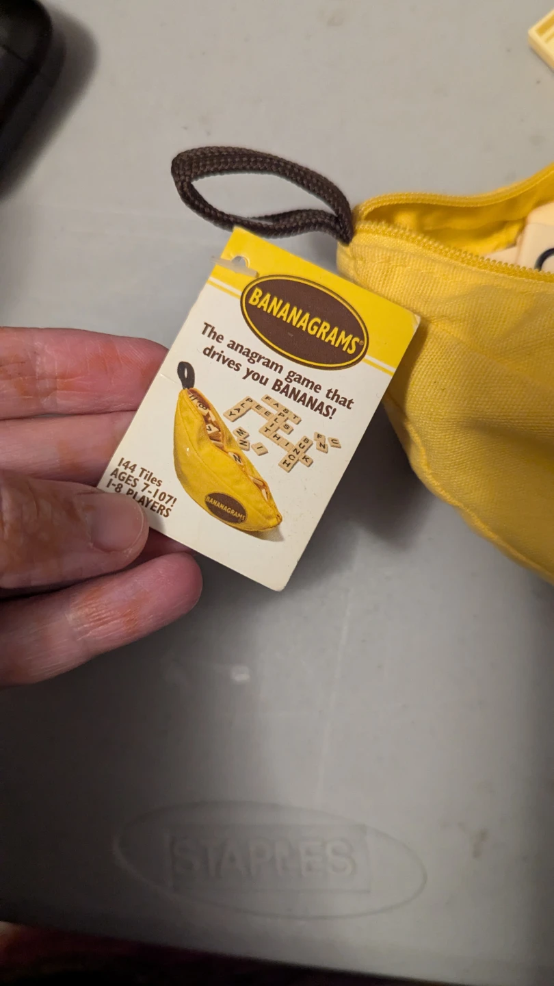 BANANAGRAMS Word Game with 144 Tiles