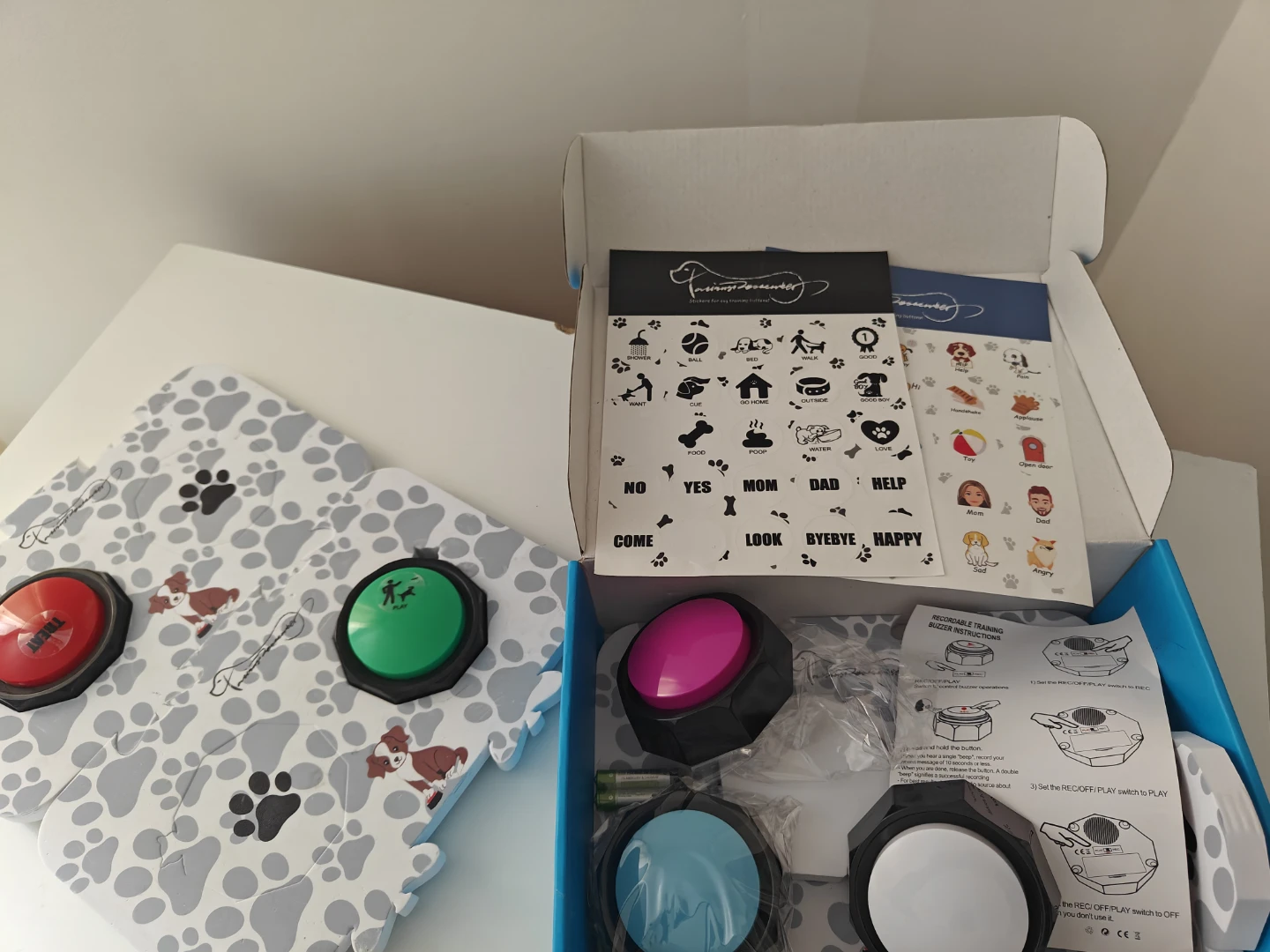 MYPIN Dog Speech Training Buzzer Set with Mat - photo 2