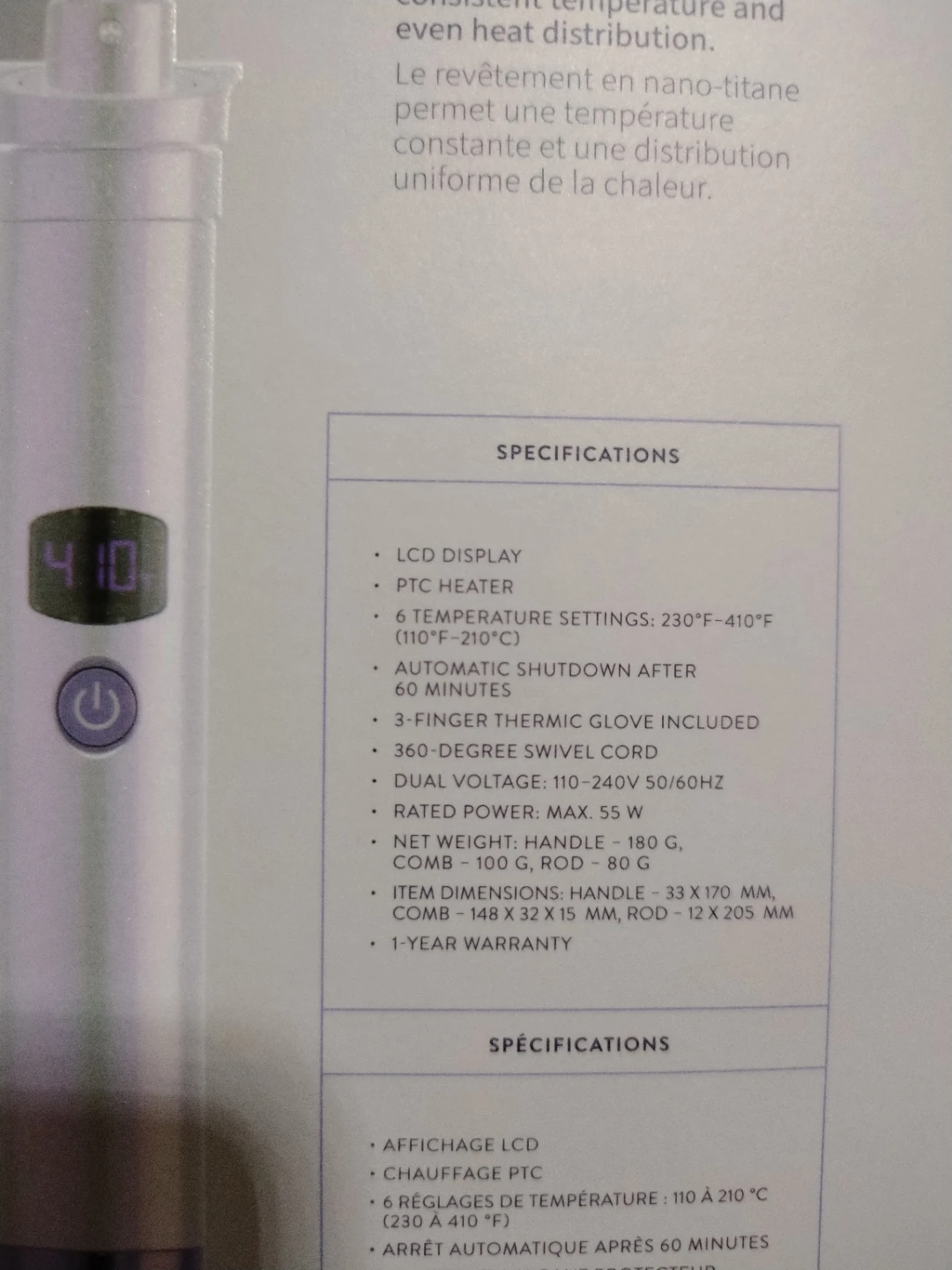 MONAT Sleek & Curled Interchangeable Hot Comb & Rod - photo 2