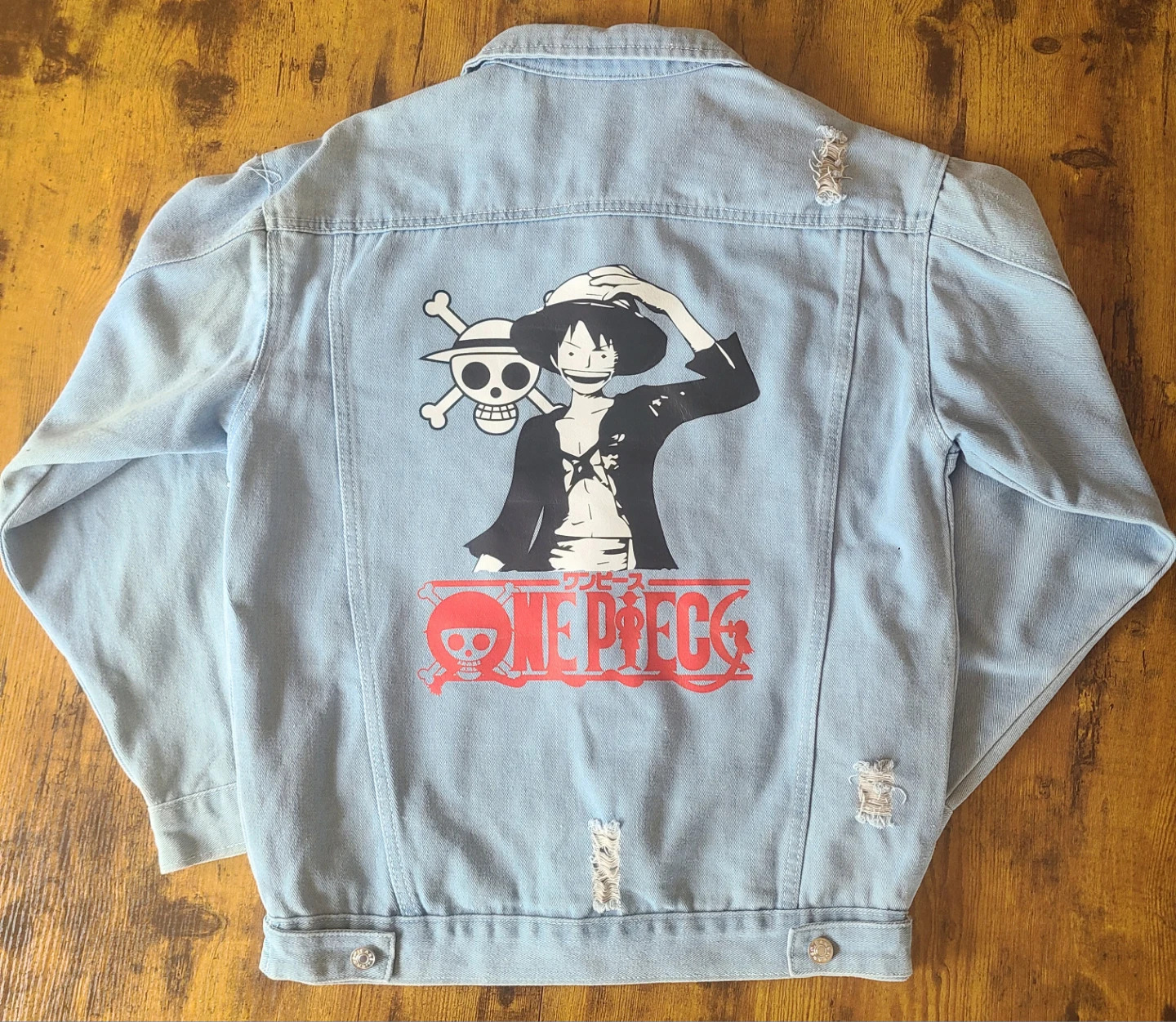 Anime Graphic Denim Jacket - photo 3