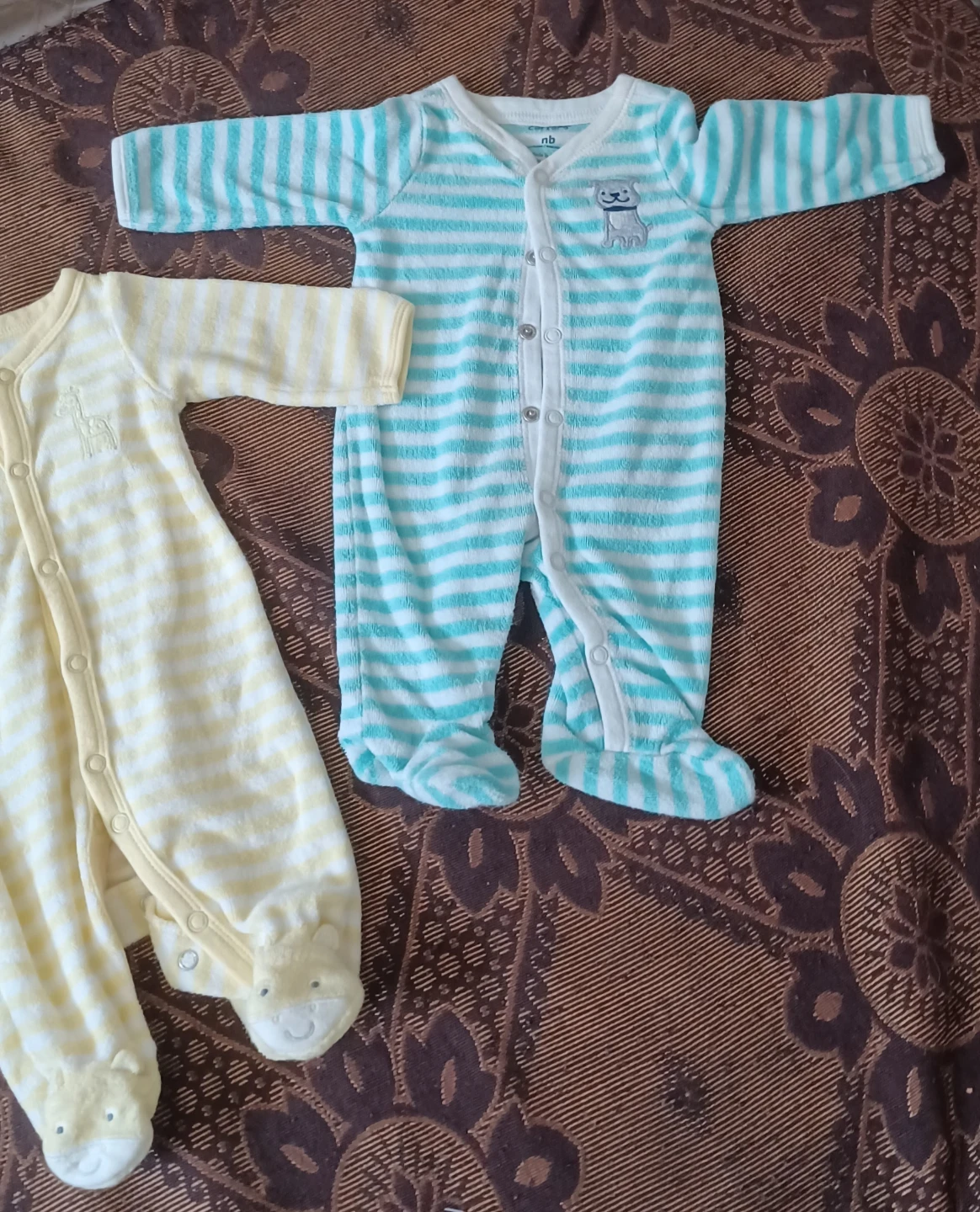 Carter's Newborn "nb" Striped Sleepers (2-Pack) - photo 2