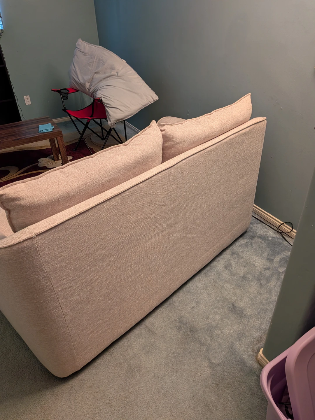 Light beige Loveseat Sofa - photo 2