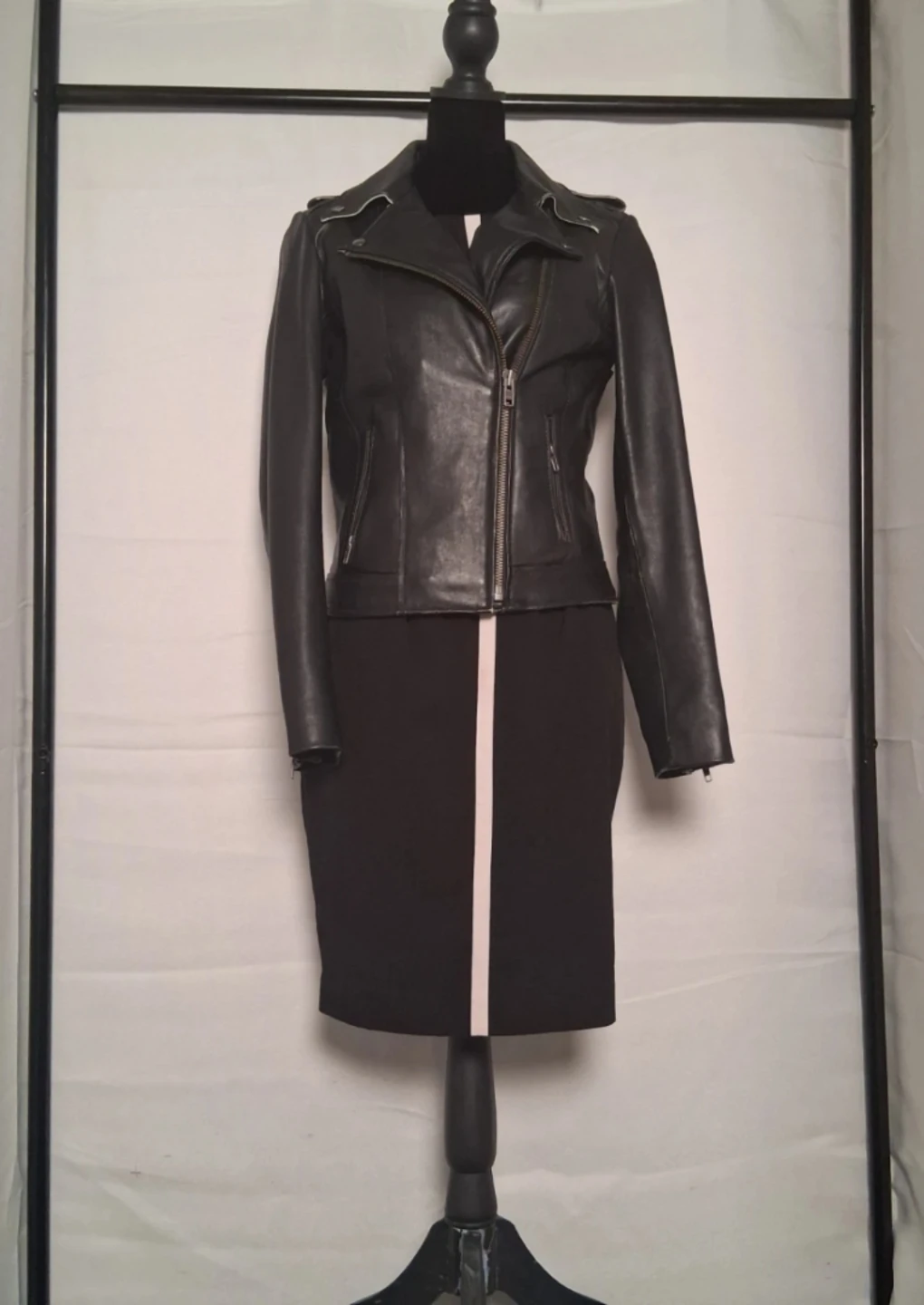 Vintage Sly and co leather jacket black size amall