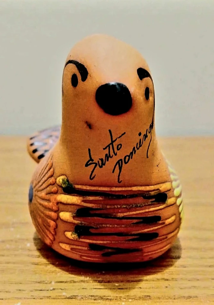Vtg Signed Hand Crafted Tonala Peace Dove - photo 3