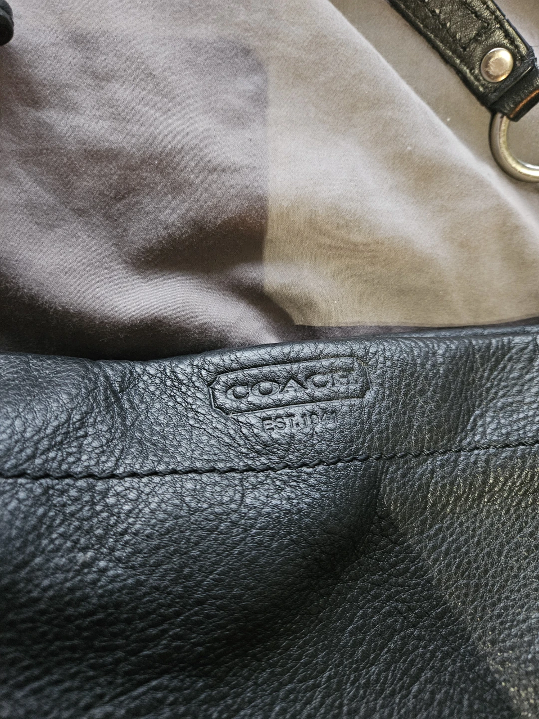 Coach Black Leather Hobo Bag - photo 2