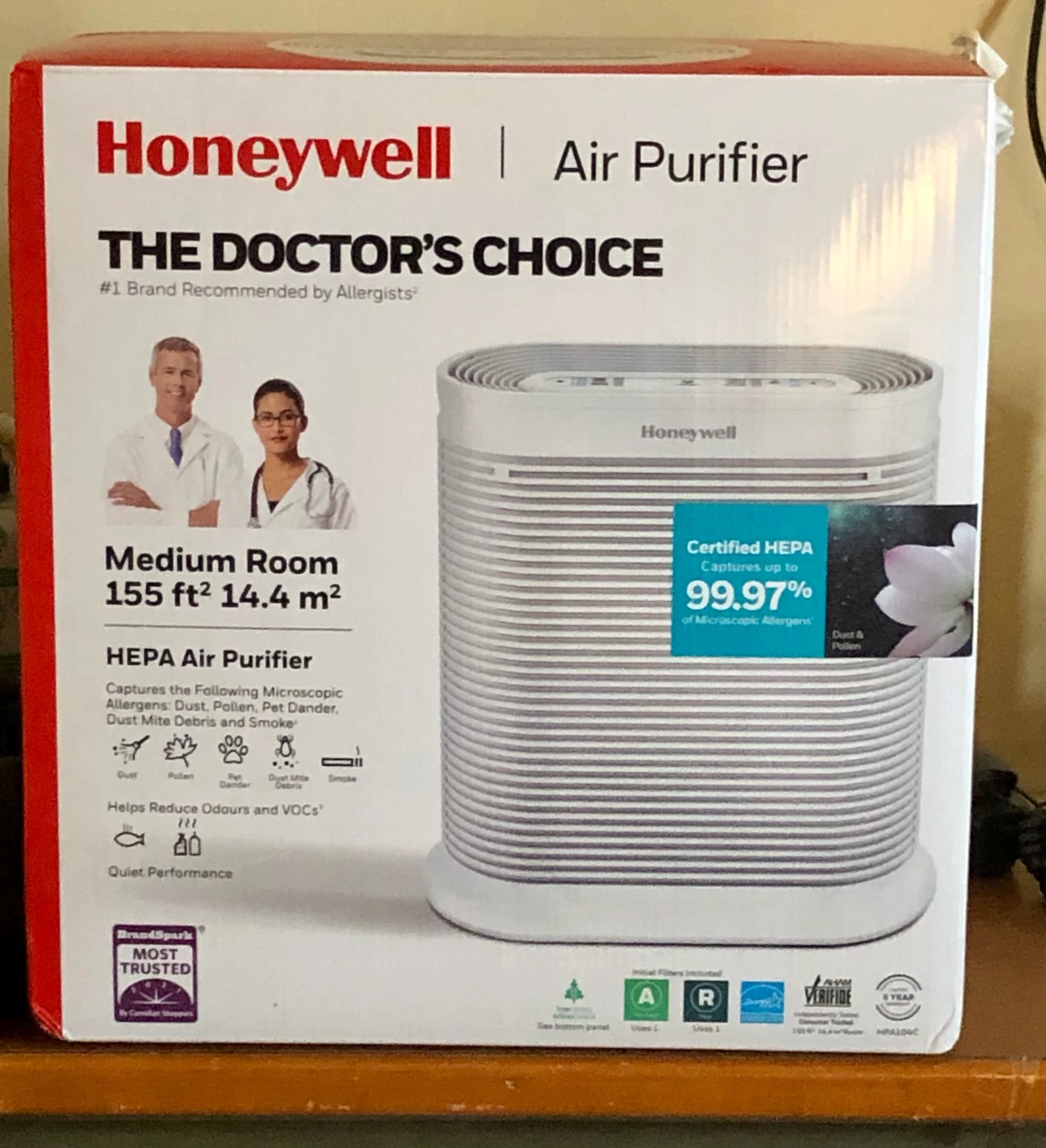 Honeywell HEPA Air Purifier for Medium Rooms