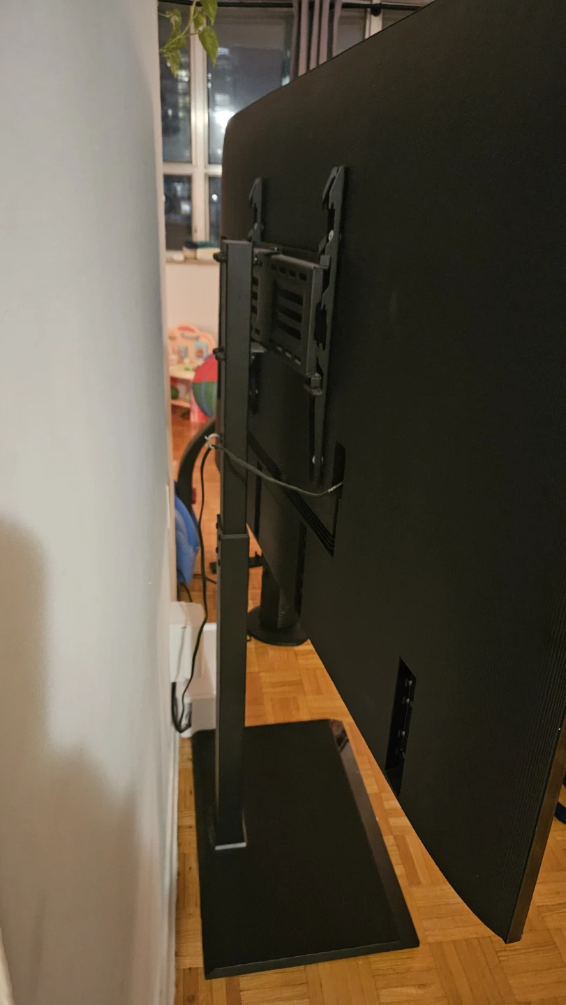 FITUEYES TV Stand for 26-65 inch TVs - Black Metal Base - photo 2