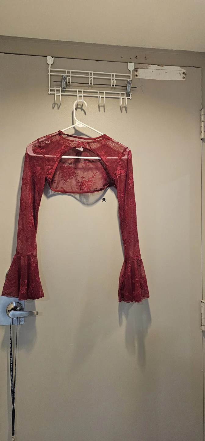 Nwlew brand Avidlove Red Lace Bolero Shrug