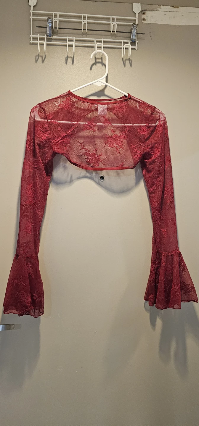 Nwlew brand Avidlove Red Lace Bolero Shrug - photo 3