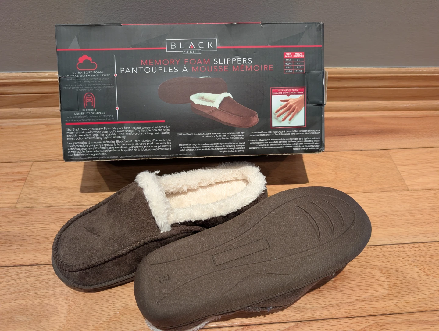 Black Series Men's Memory Foam Slippers - photo 2