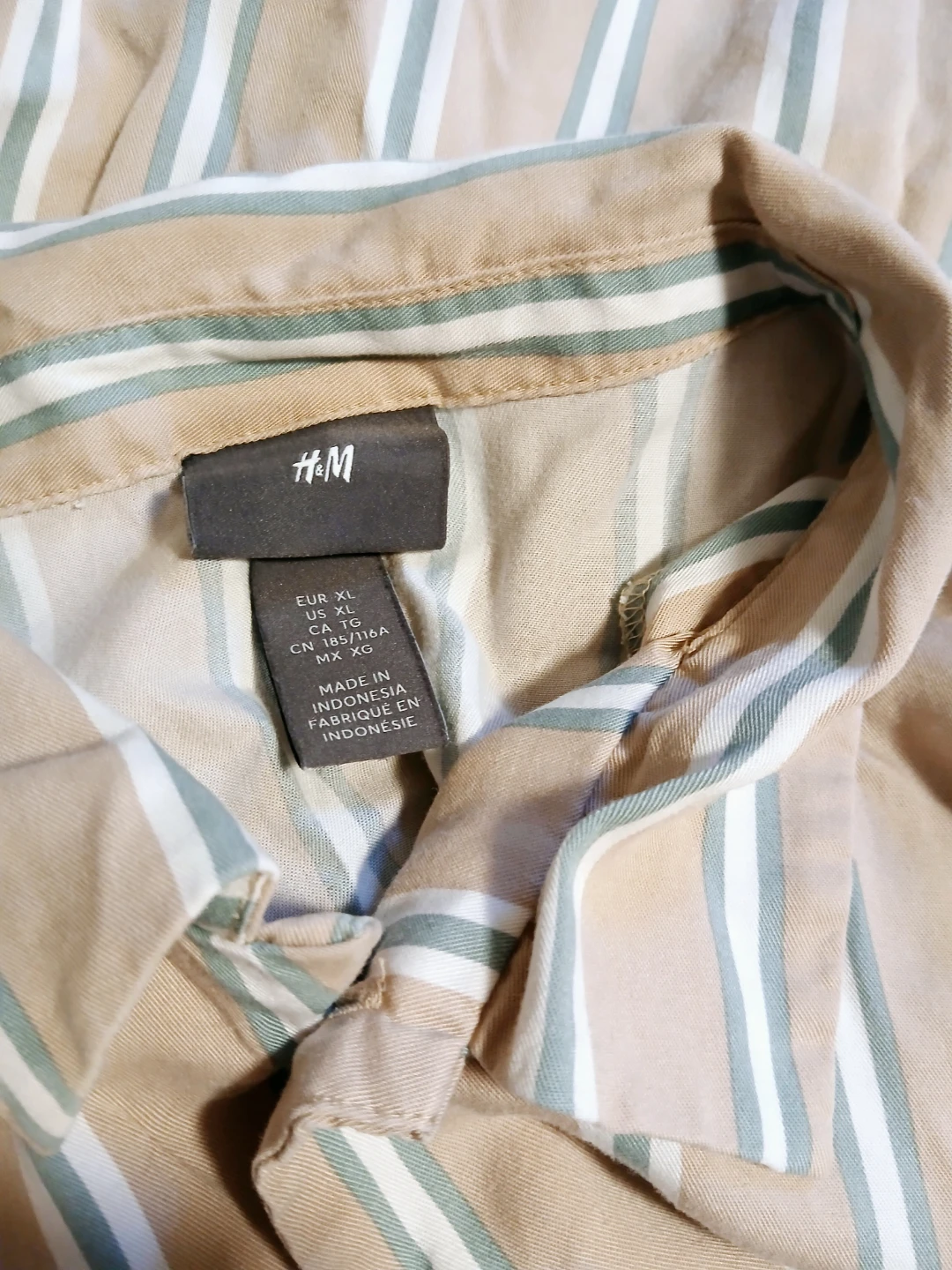 Men XL H&M Striped Button-Up Shirt - photo 2