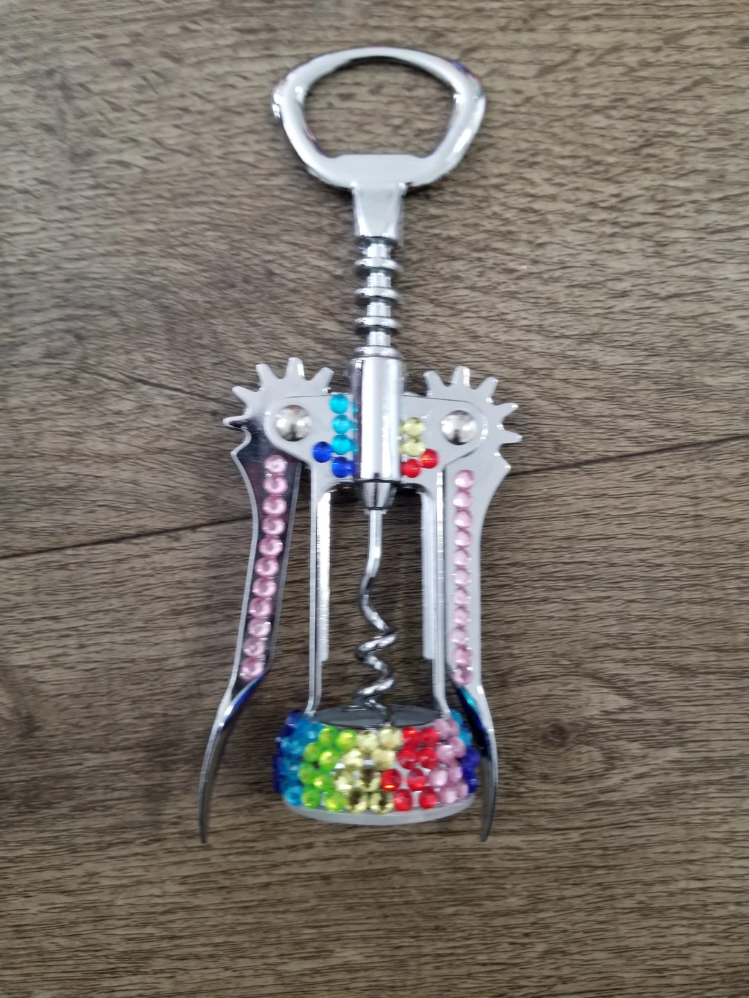 Decorative Corkscrew with Rhinestones