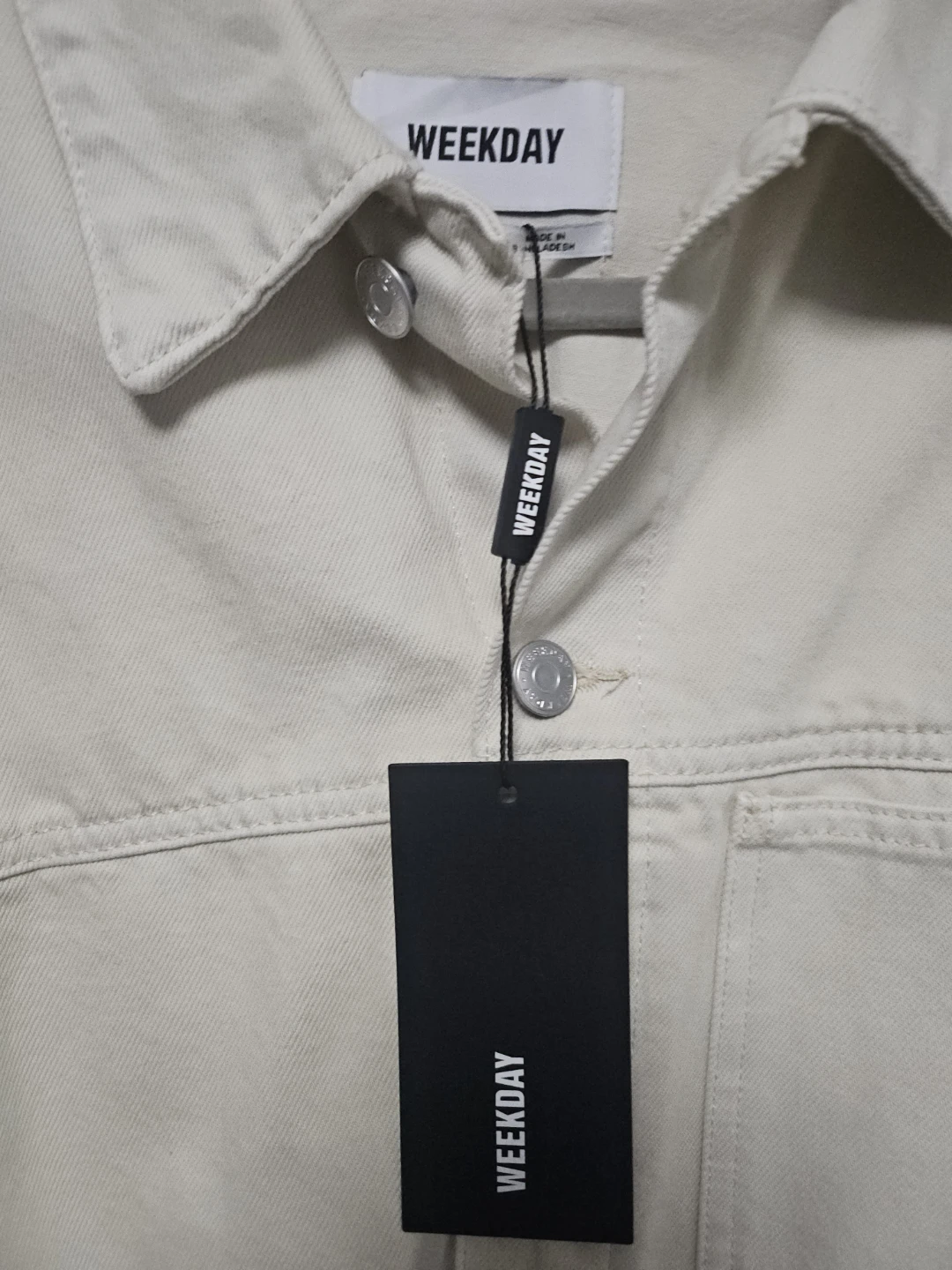 Weekday Denim Jacket - Beige - photo 4