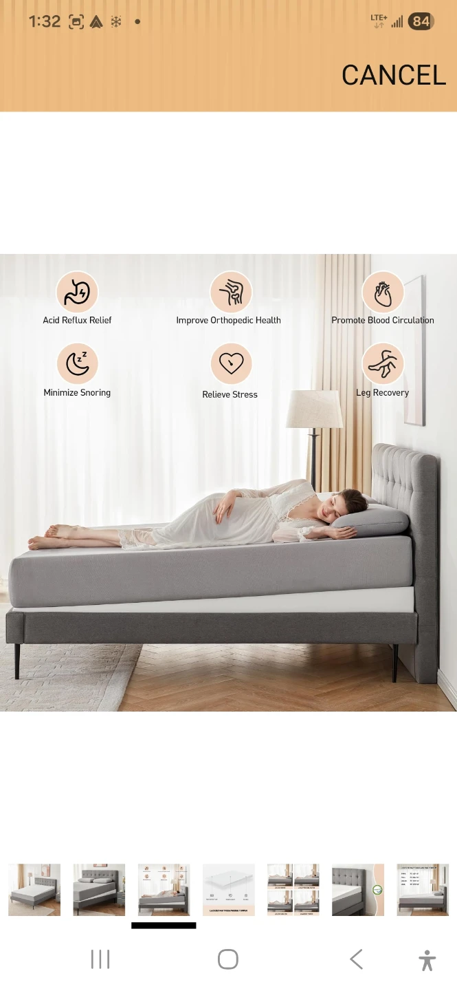 LAZYIZI Mattress Wedge Topper for Leg and Back Support - photo 3