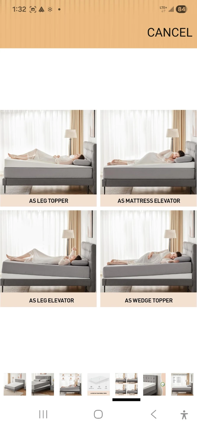 LAZYIZI Mattress Wedge Topper for Leg and Back Support - photo 5