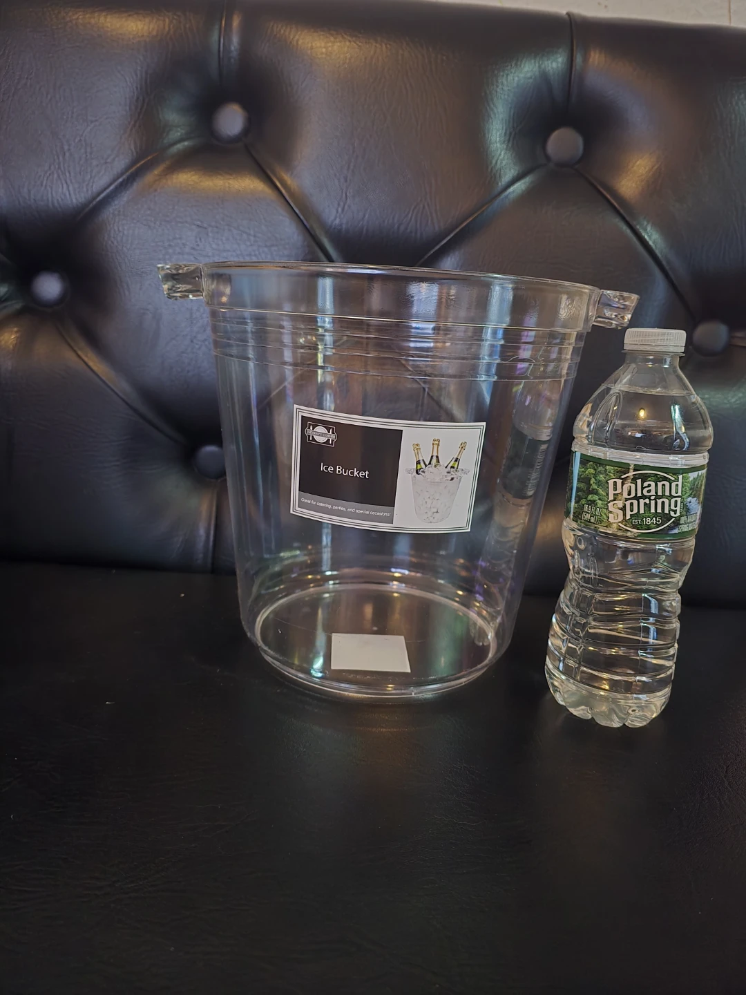 Clear Plastic Ice Bucket (Set of 3)