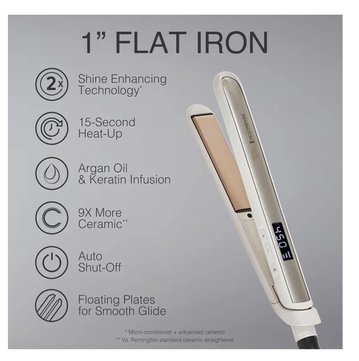 Remington 1" Shine Therapy Flat Iron