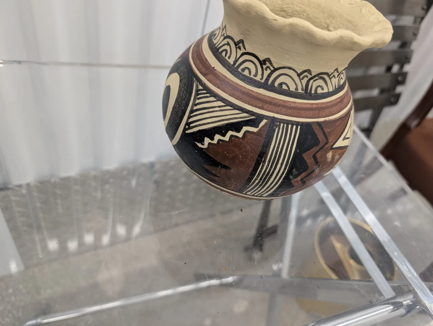 Decorative Ceramic Pot with Woven Base - photo 4