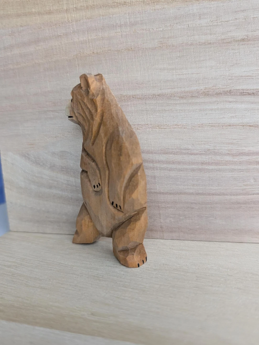 Wooden carving Bear Magnet - photo 4