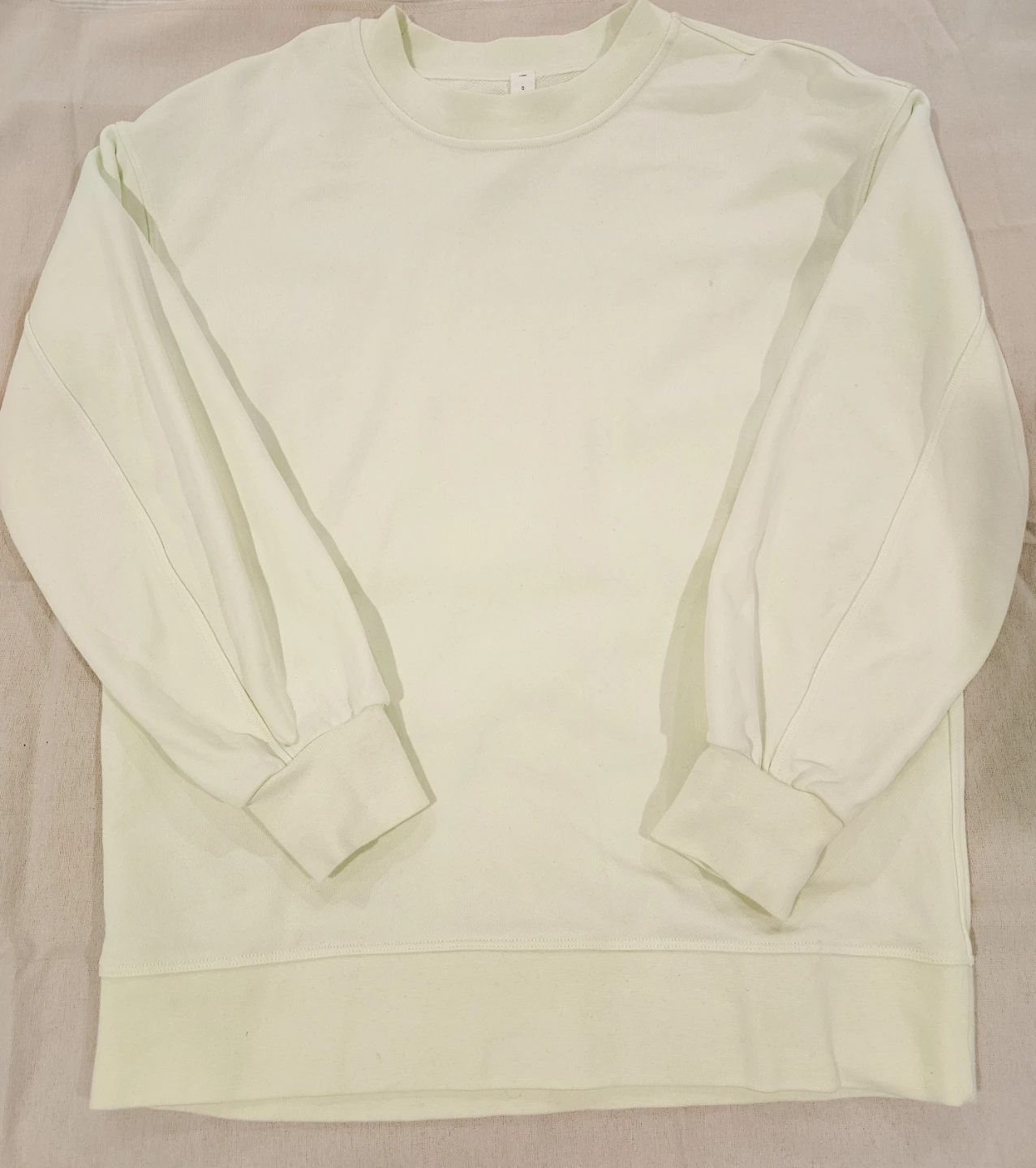 Lululemon Perfectly Oversized Crewneck Sweatshirt - Pale Yellow
