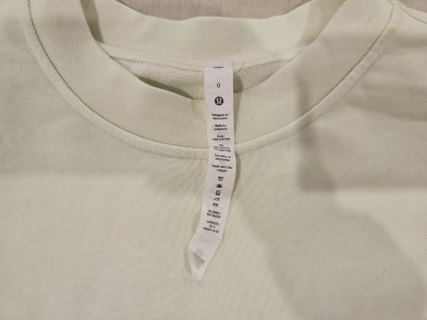 Lululemon Perfectly Oversized Crewneck Sweatshirt - Pale Yellow - photo 5