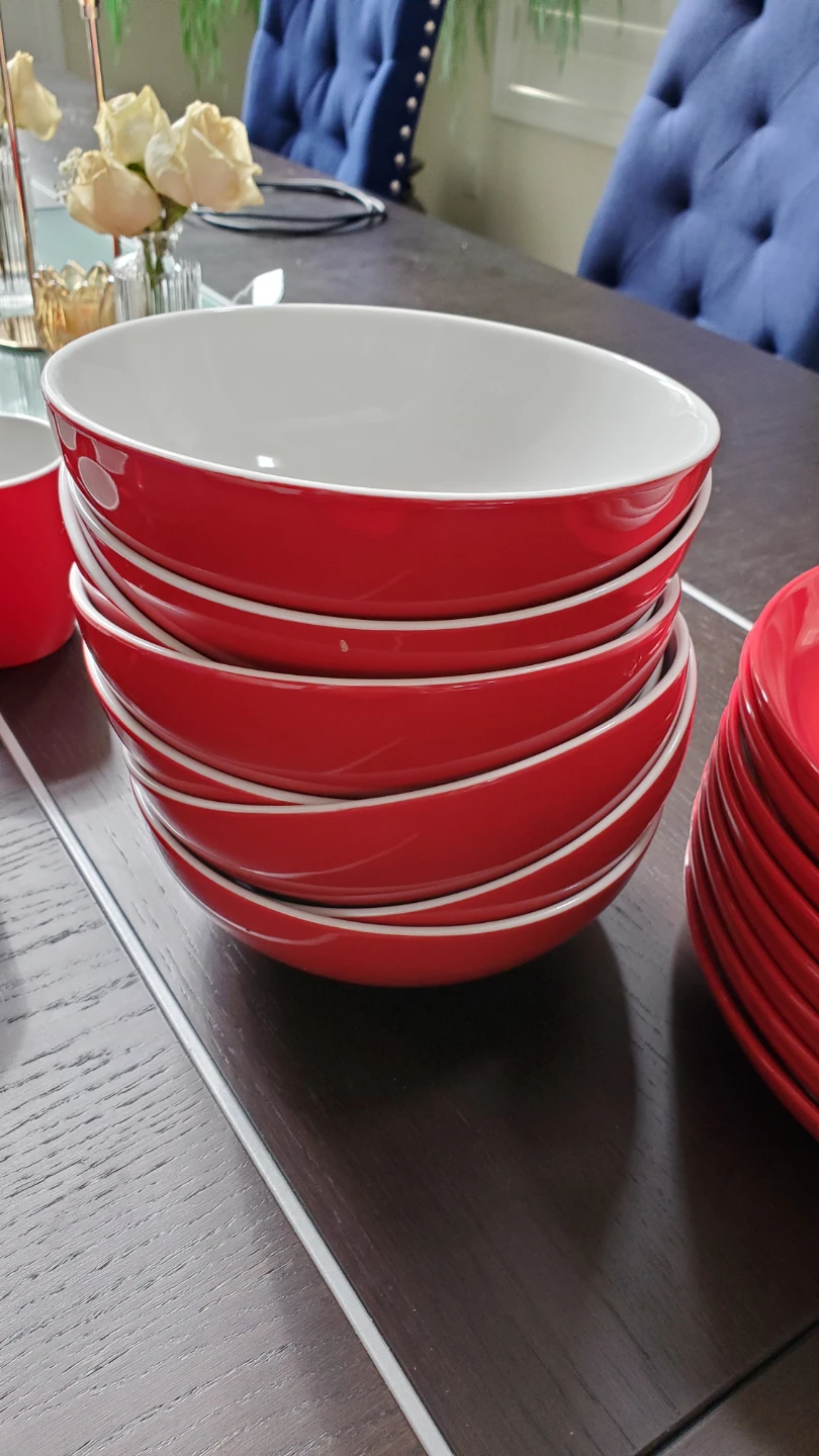 Red Dinnerware Set of 35 pieces - photo 2