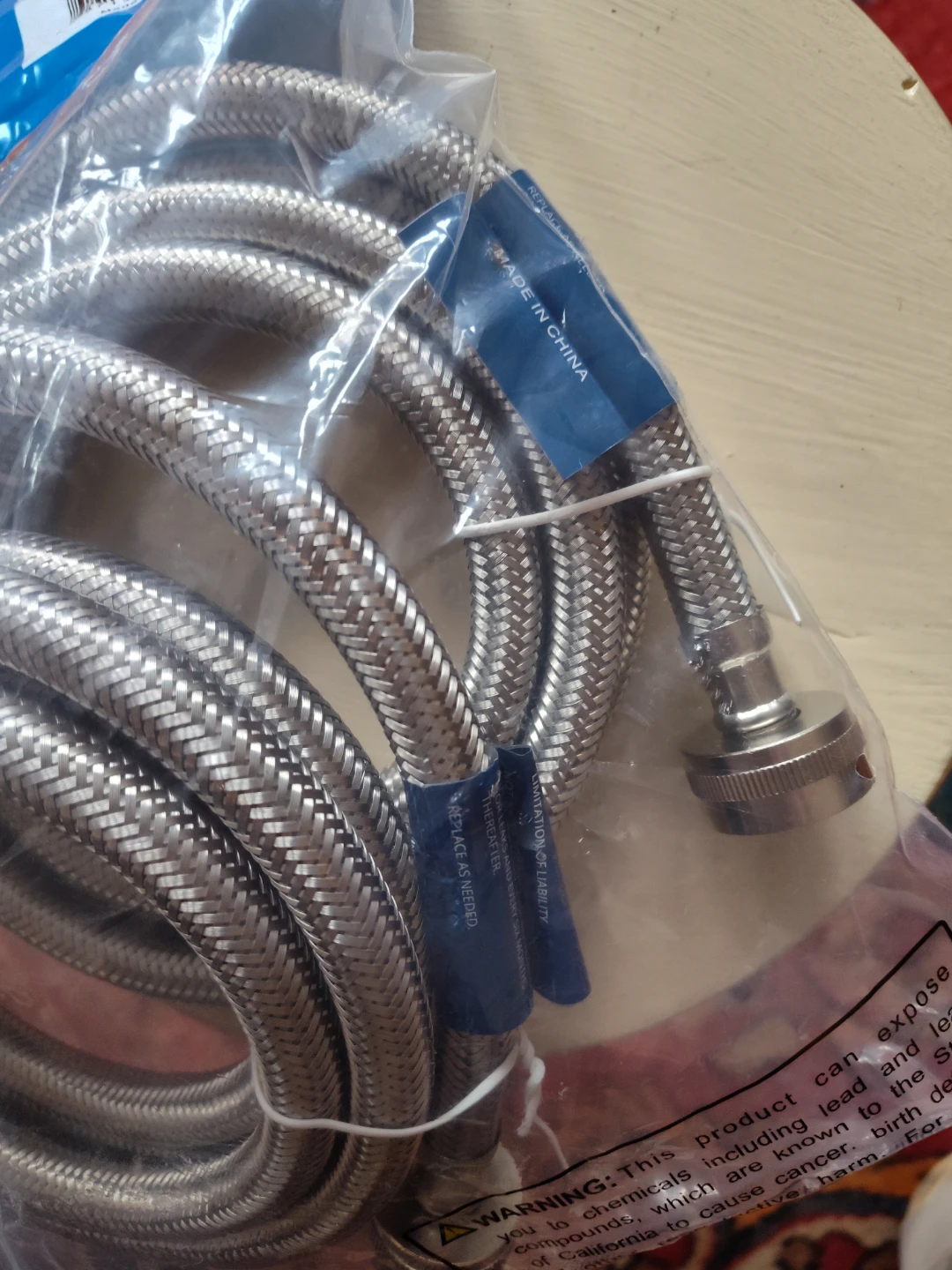 Washing machine duel hose hook up kit 3/8" x 6' - photo 2