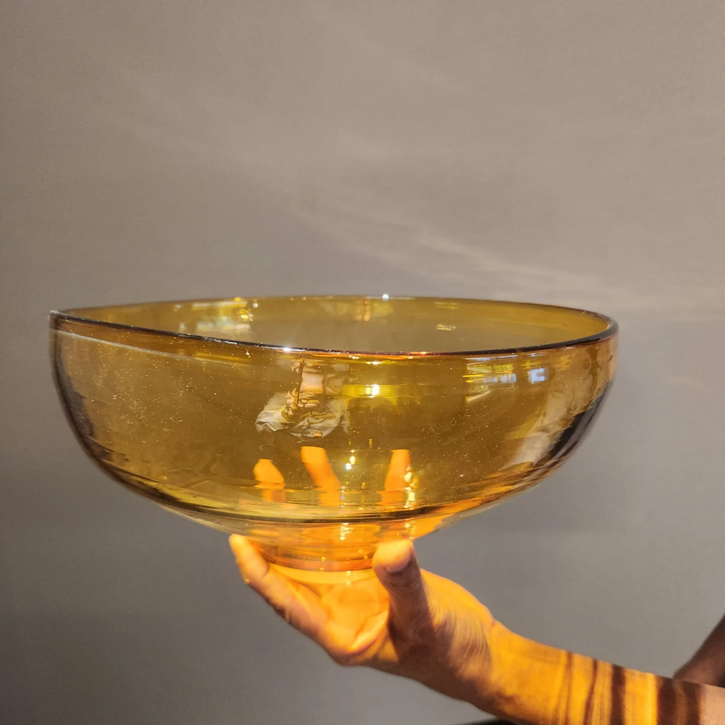 Amber Glass Bowl - photo 3