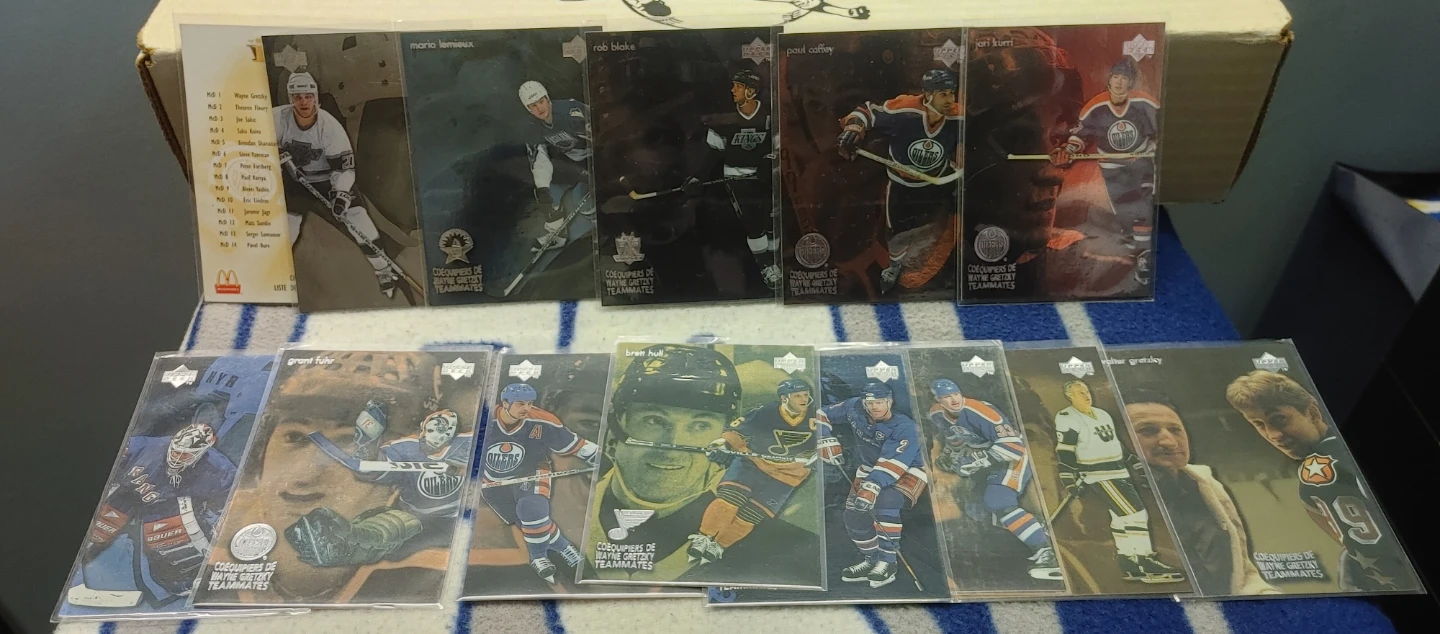 UPPER DECK WAYNE GRETZKY TEAMMATES HOCKEY CARDS