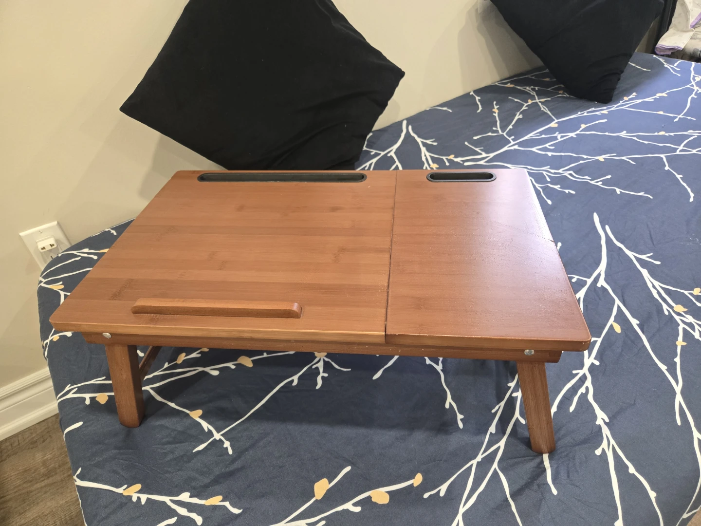 Bamboo Lap Desk with Adjustable Legs