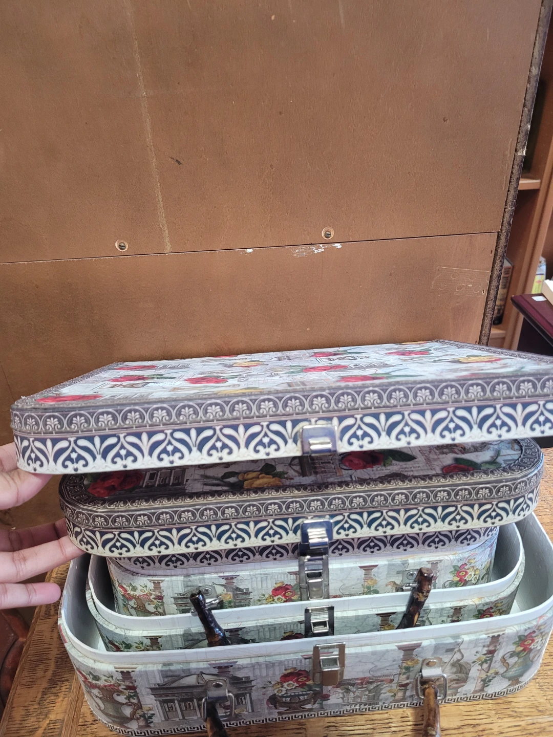 Decorative Storage Box Set with Floral Design - photo 2