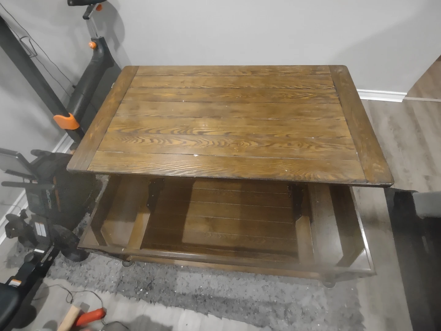 Wooden Coffee Table with Storage Drawer