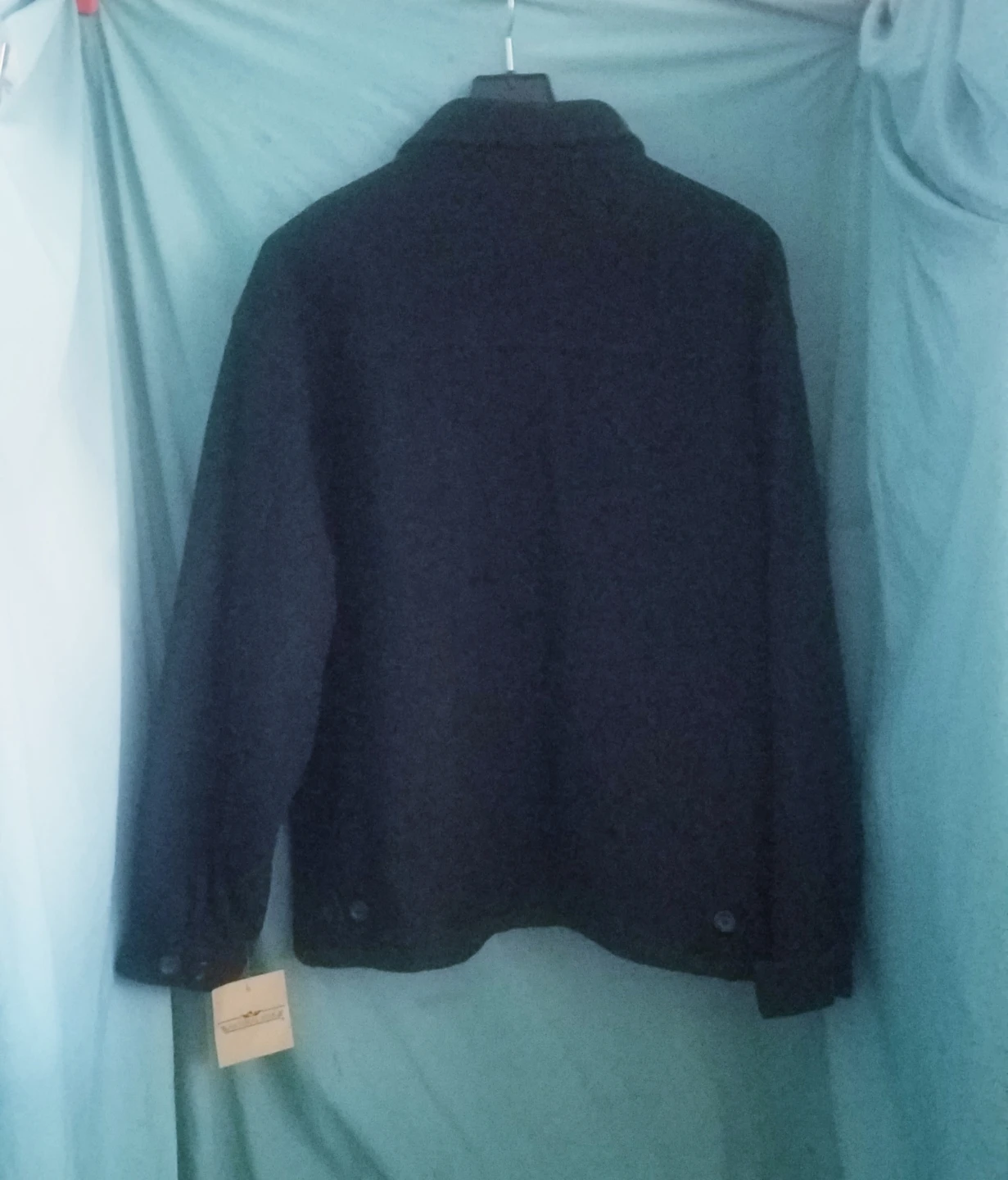 100% Black Wool Winter Coat with Quited Lining New w Tag - photo 3