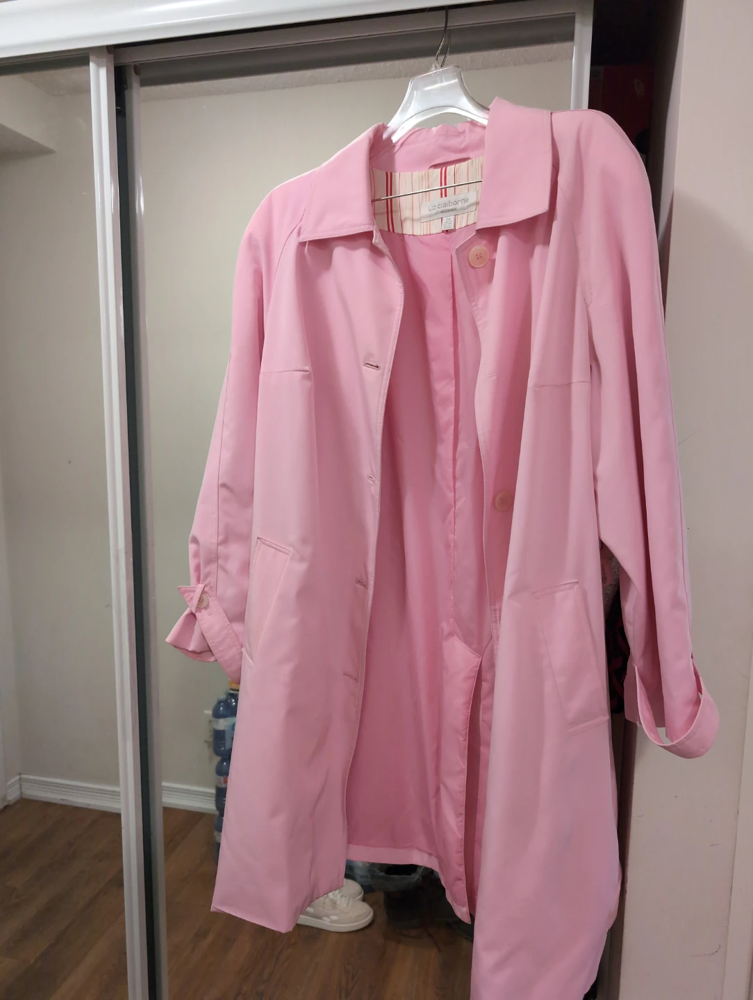 Liz Claiborne Pink Trench Coat