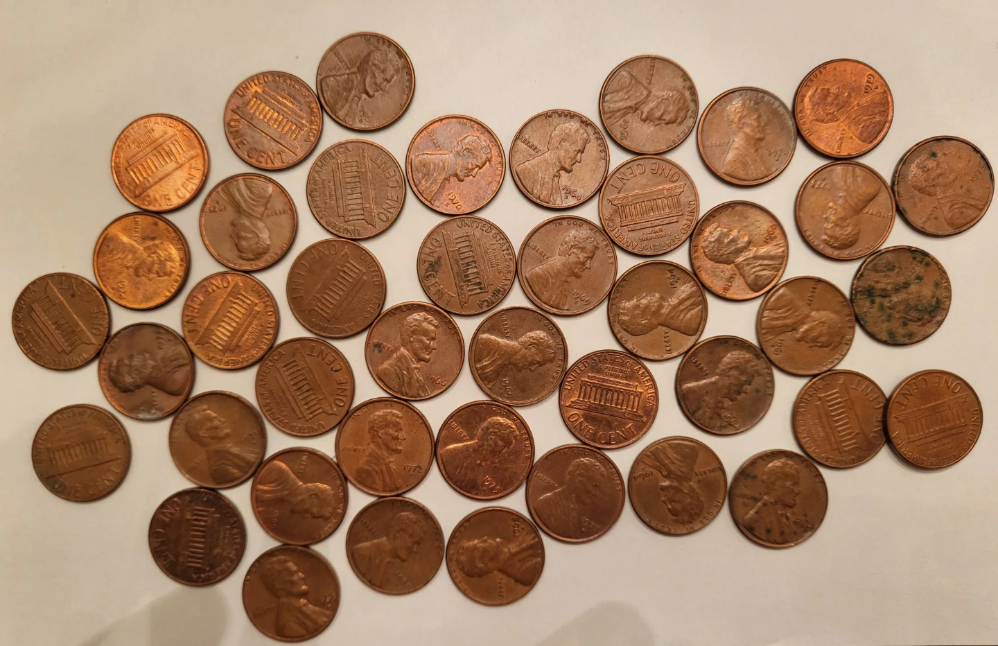 Collection of US Pennies