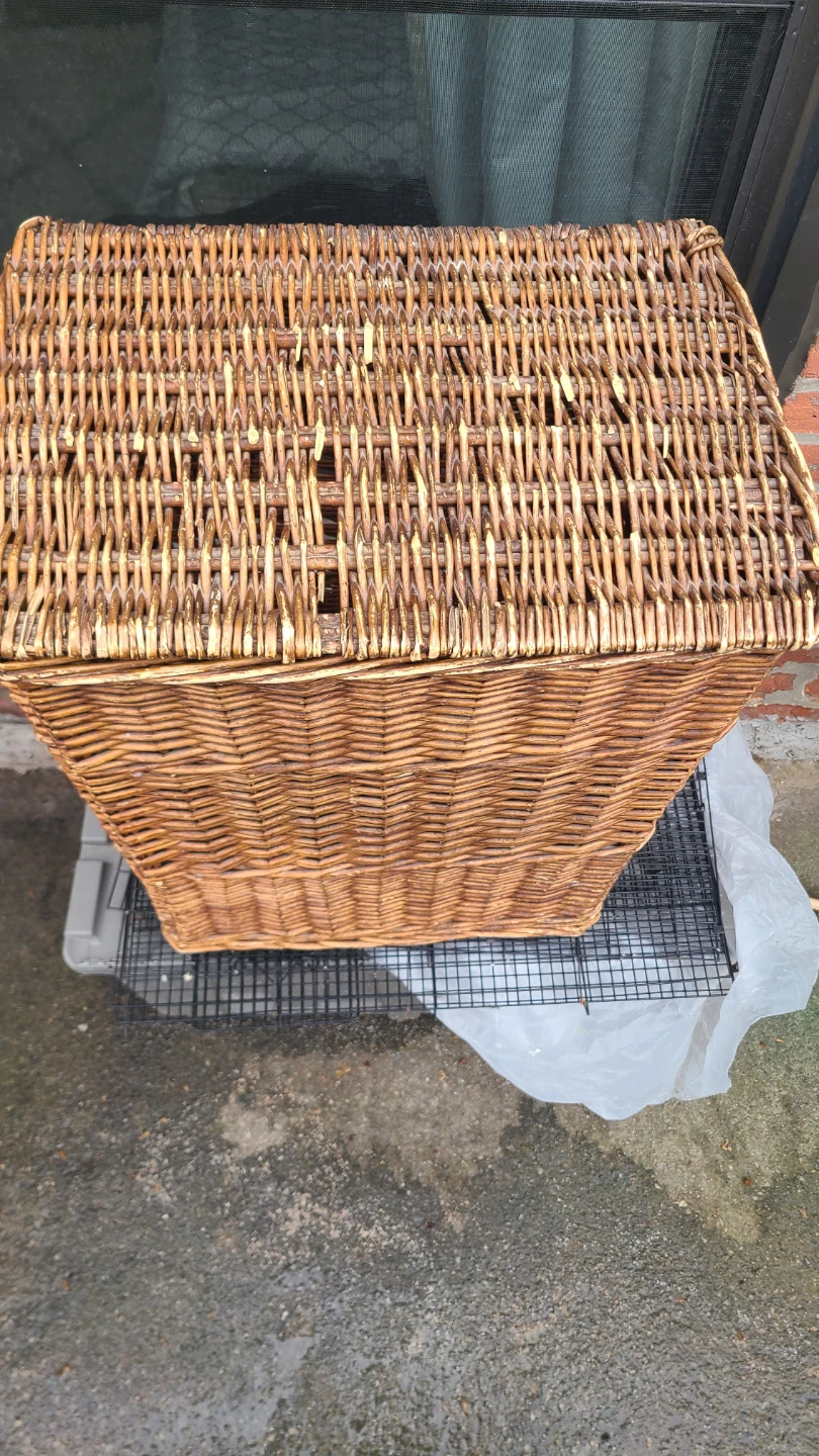 Wicker Storage Basket with Lid - photo 2