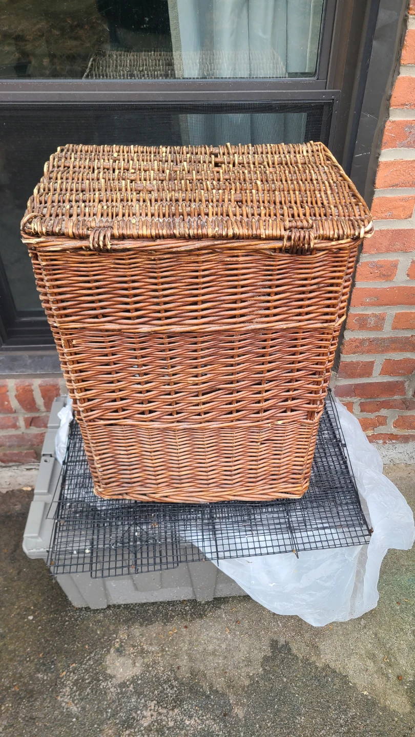 Wicker Storage Basket with Lid - photo 3