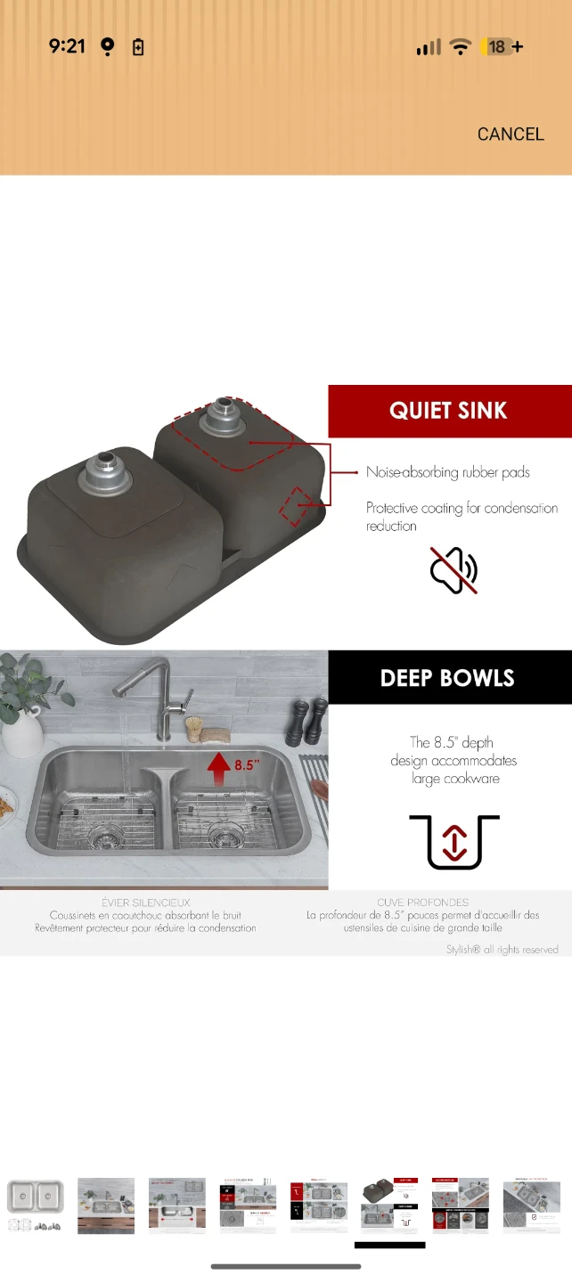Stainless Steel Dual Mount Kitchen Sink - photo 5