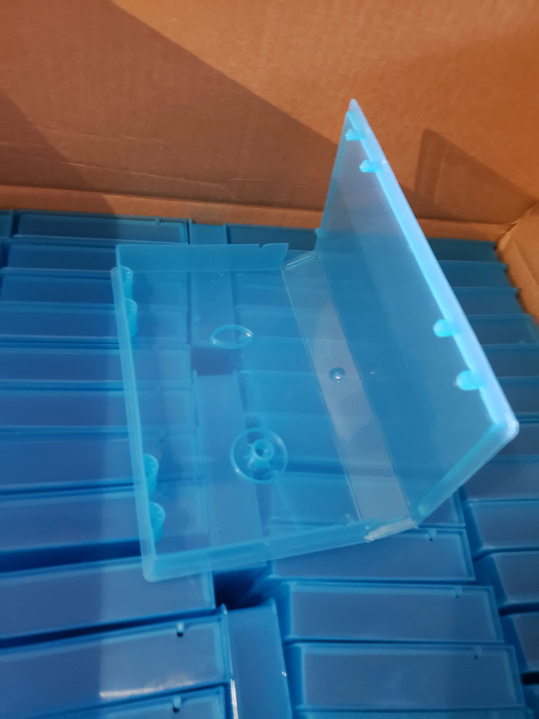 55 Blue Plastic VHS Cases - photo 4