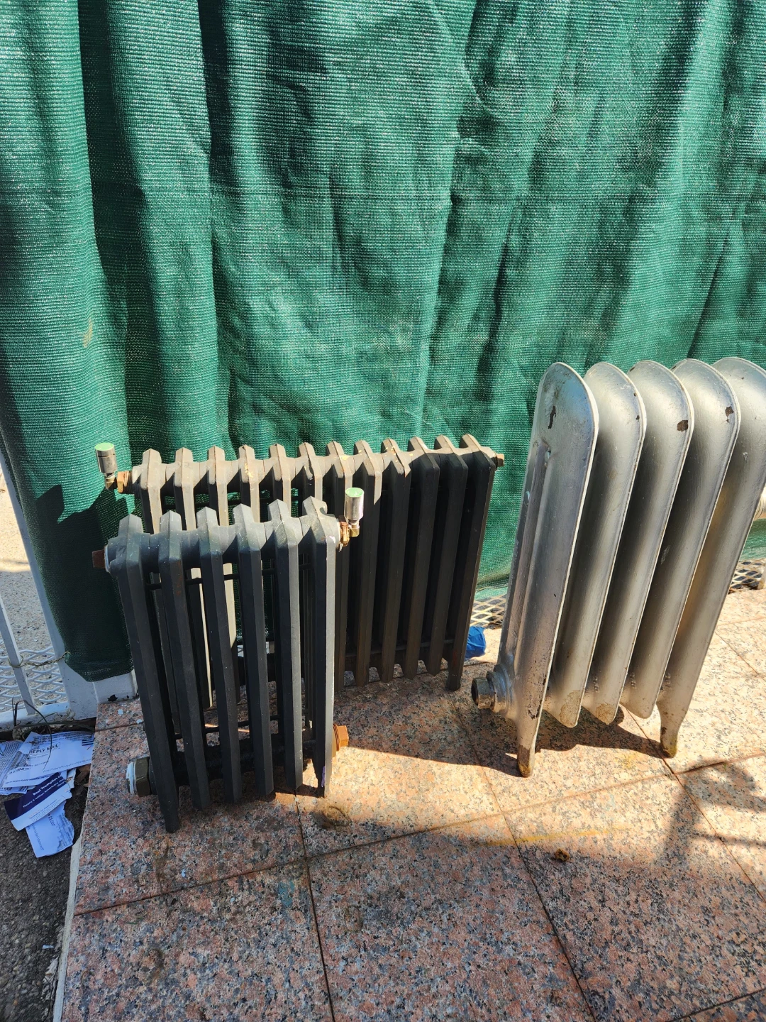 Vintage Cast Iron Radiators (Set of 2)