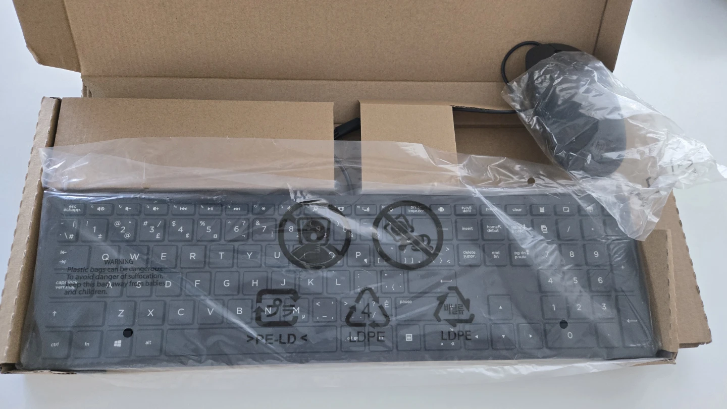 NEW HP Wired Keyboard and Mouse Combo