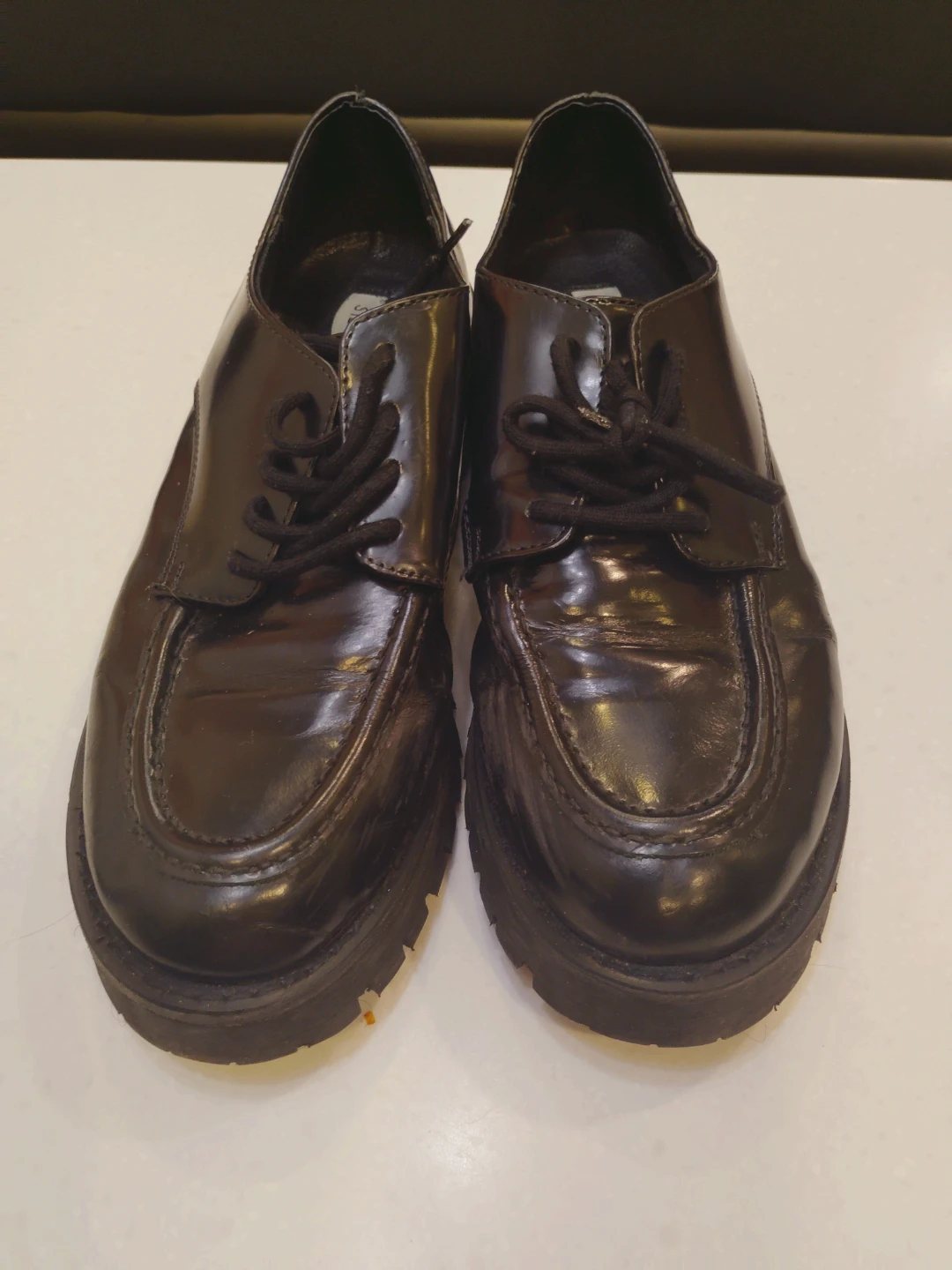 Steve Madden Black Chunky Loafers